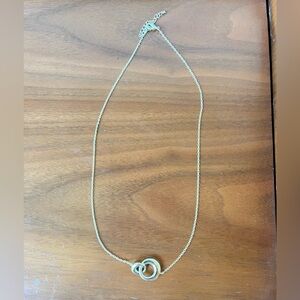 Neiman Marcus 14k gold plated circle necklace